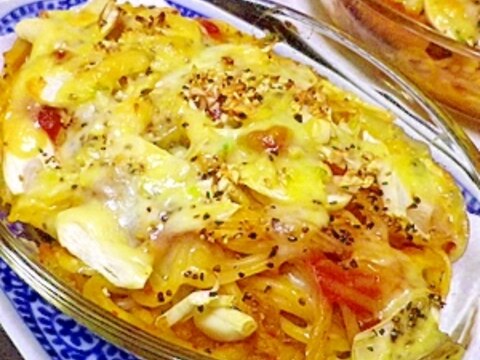 残り物すっきりお鍋さっぱり！おりこうパスタグラタン